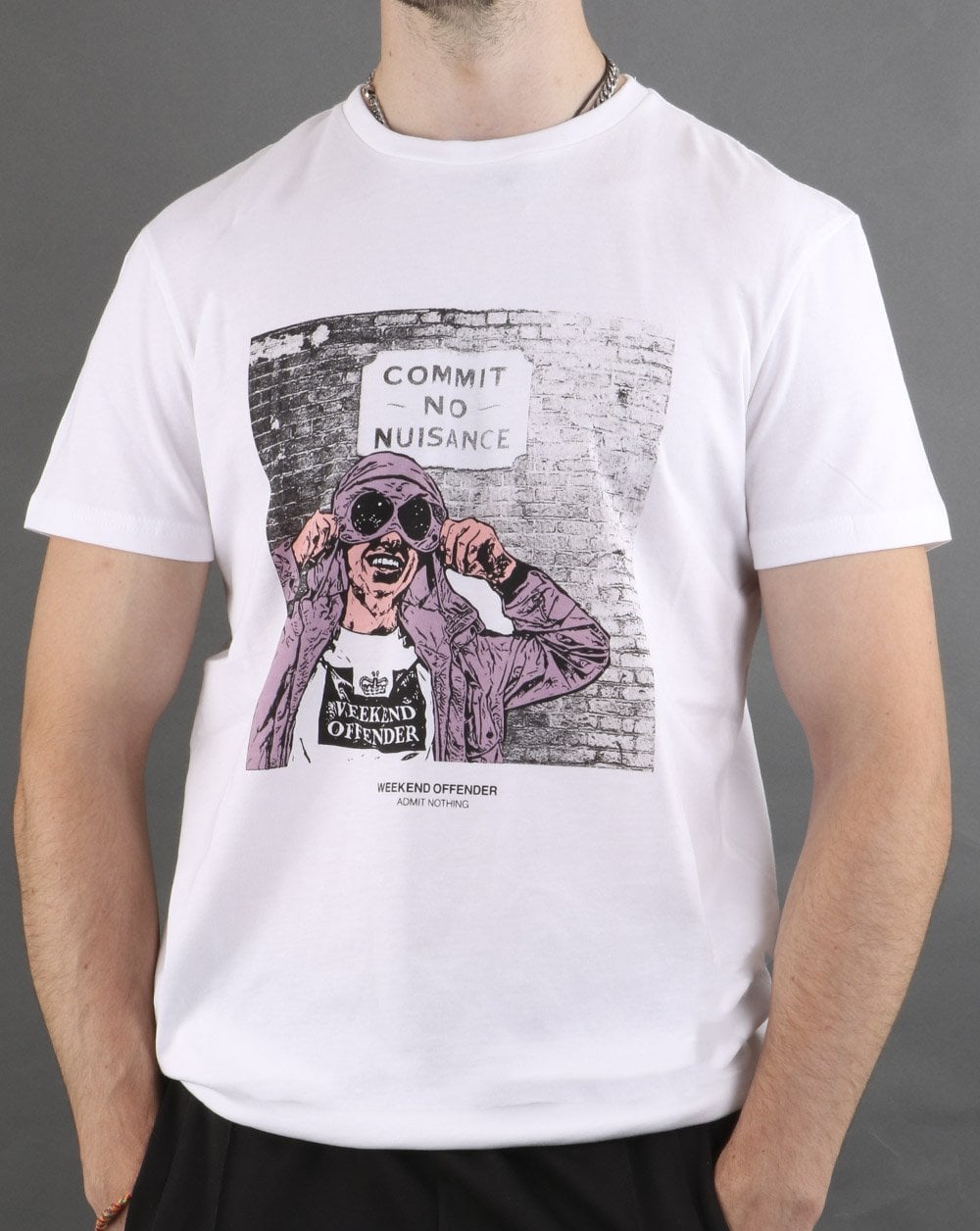 Weekend Offender Nuisance T Shirt White