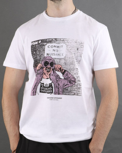Weekend Offender Nuisance T Shirt White