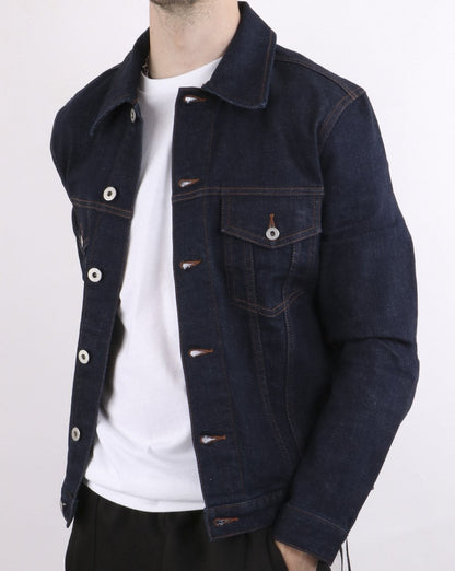 Pretty Green Denim Jacket Navy