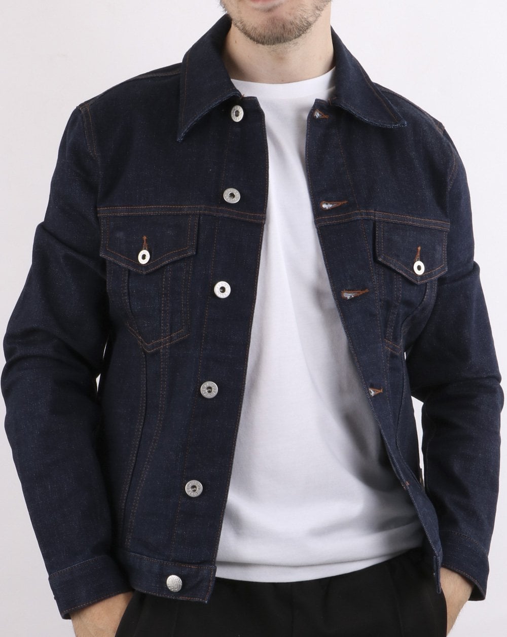 Pretty Green Denim Jacket Navy