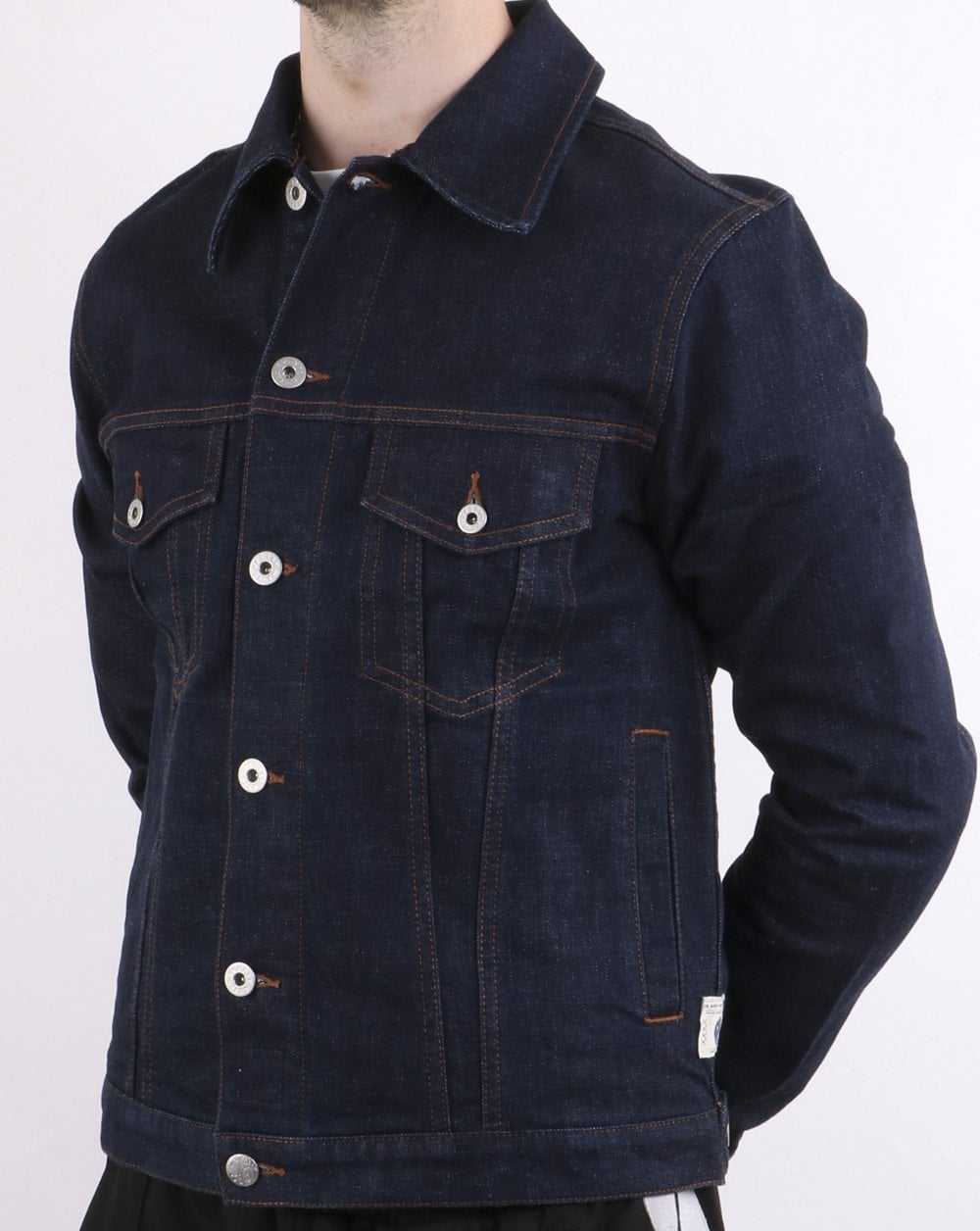 Pretty Green Denim Jacket Navy