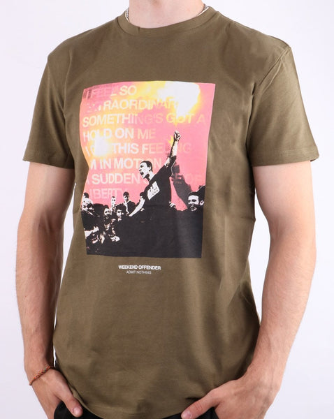Weekend Offender True Faith T Shirt Military Green