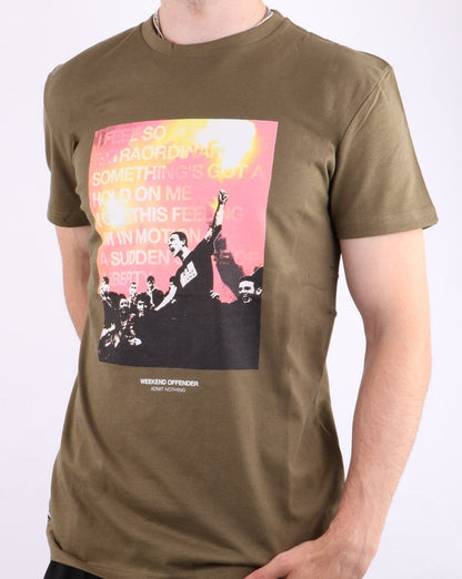Weekend Offender True Faith T Shirt Military Green
