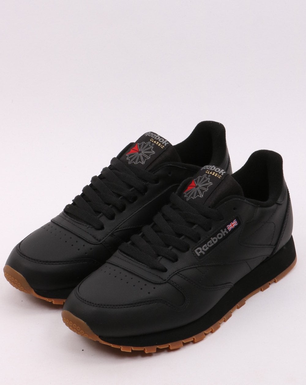 Reebok Classic Leather Trainers Black/Gum