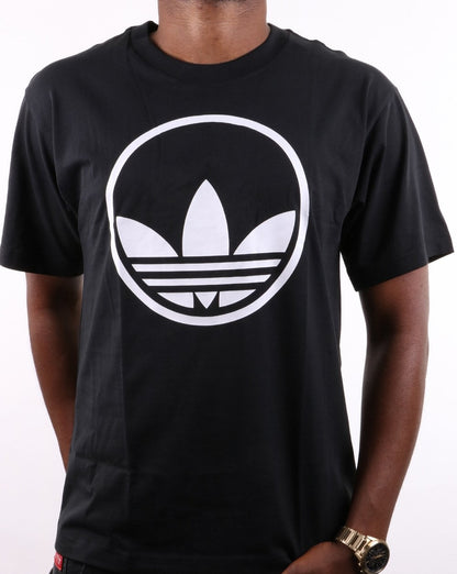 Adidas Originals Circle Trefoil T Shirt Black/White