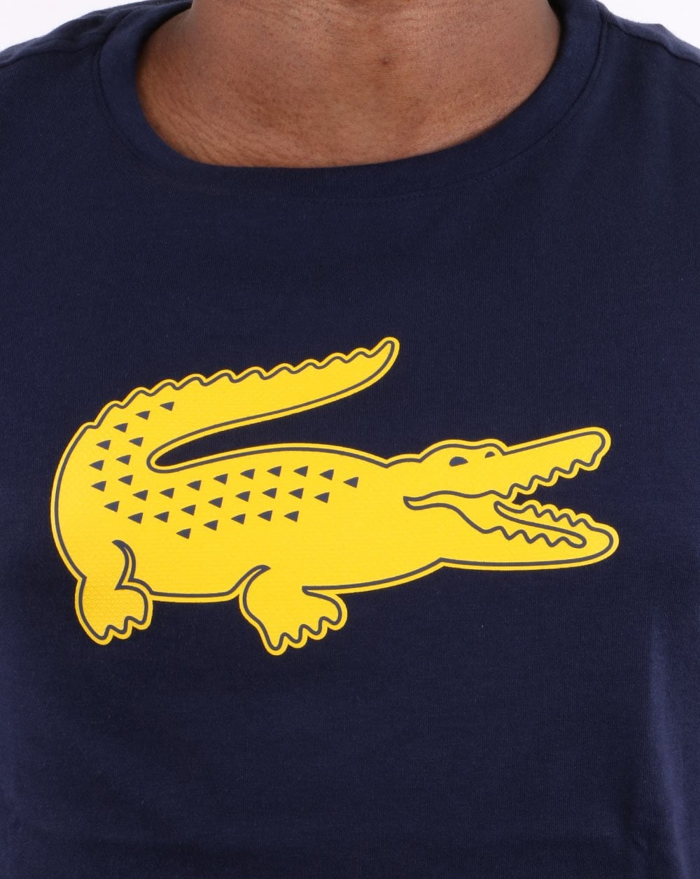 Lacoste Logo T-shirt Navy/Yellow