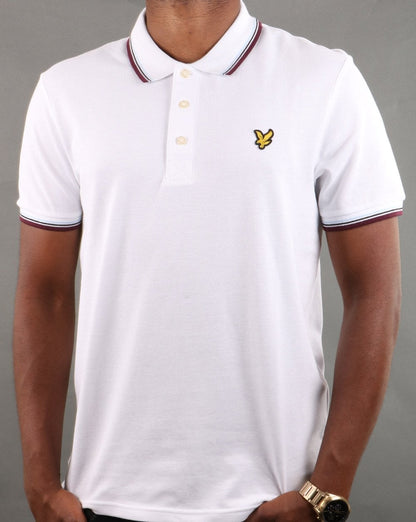 Lyle And Scott Tipped Polo Shirt White