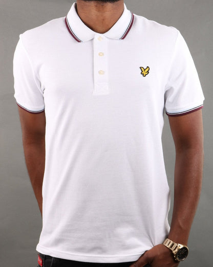 Lyle And Scott Tipped Polo Shirt White