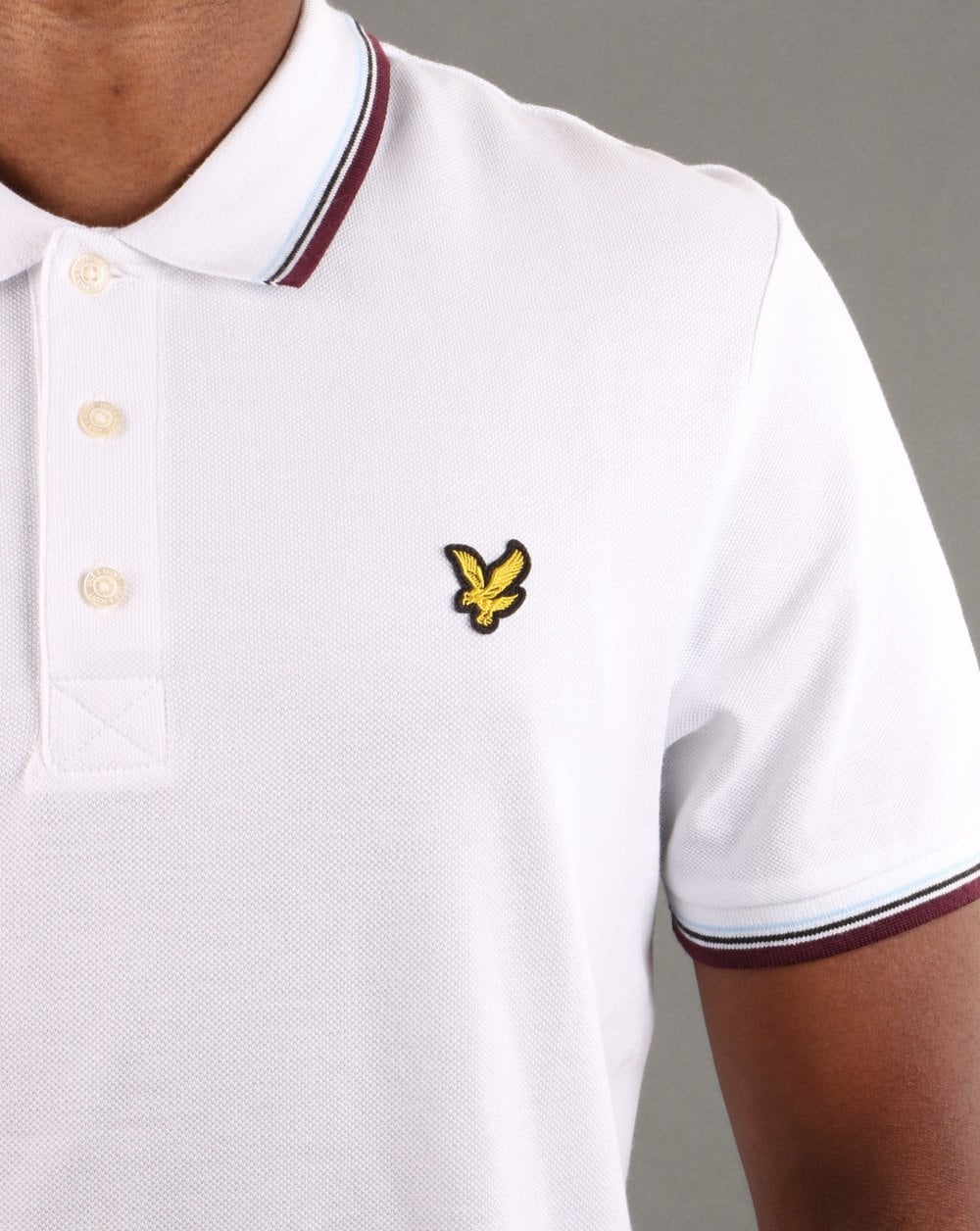 Lyle And Scott Tipped Polo Shirt White
