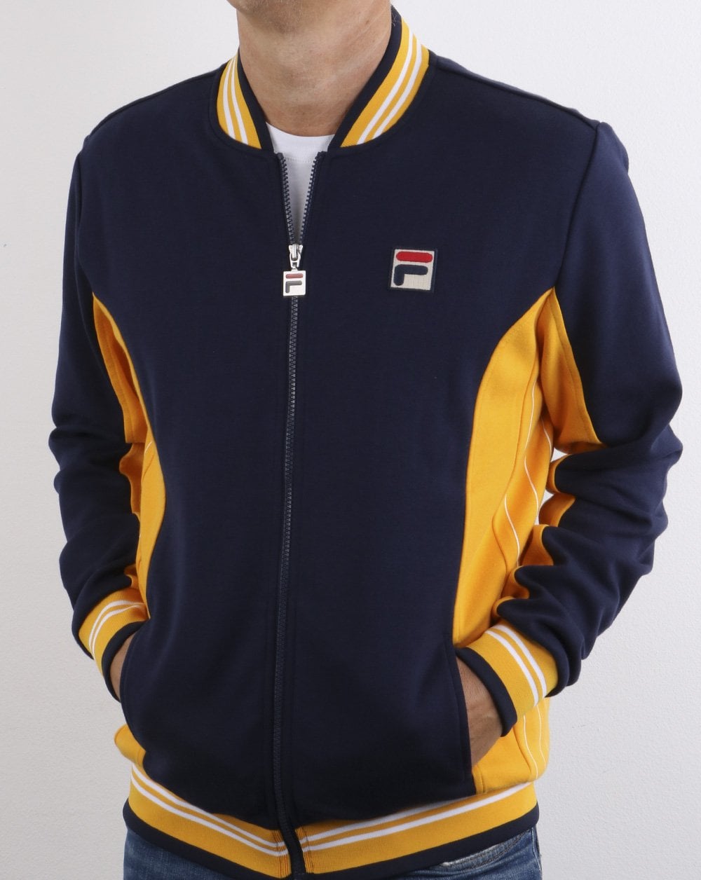 Fila Vintage Settanta Track Top Pro F Exclusive Navy/Golden Yellow