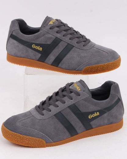 Gola Harrier Suede Trainer Shadow/Navy