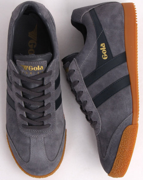 Gola Harrier Suede Trainer Shadow/Navy