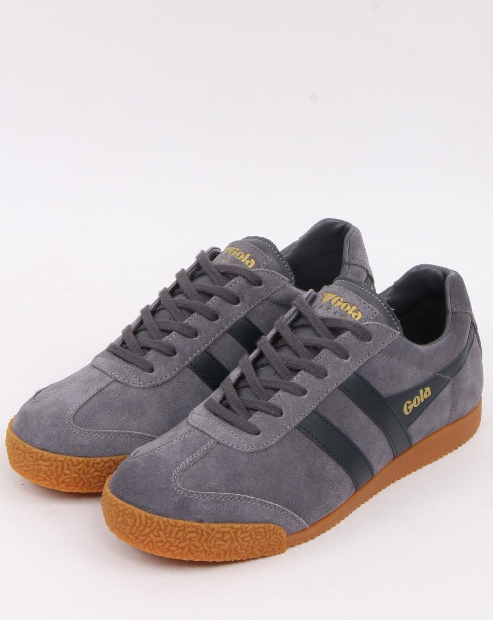 Gola Harrier Suede Trainer Shadow/Navy