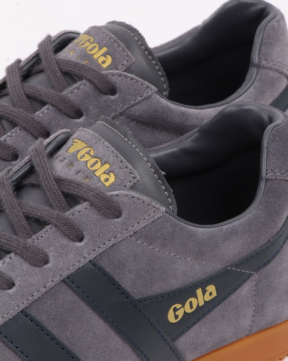Gola Harrier Suede Trainer Shadow/Navy