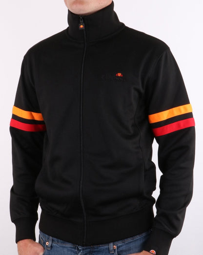 Ellesse Roma Track Top Black/Orange/Red