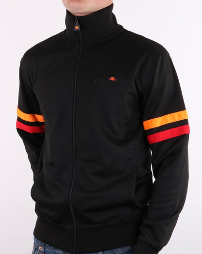 Ellesse Roma Track Top Black/Orange/Red