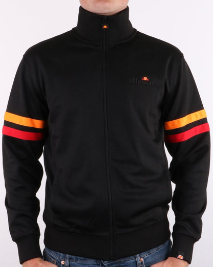 Ellesse Roma Track Top Black/Orange/Red