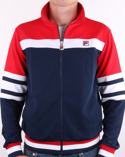 Fila Vintage Courto Track Top Red/Navy/White