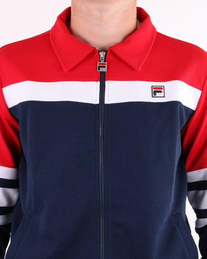 Fila Vintage Courto Track Top Red/Navy/White
