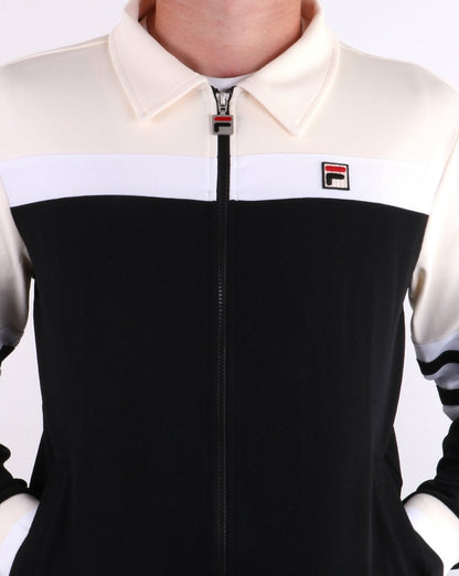 Fila Vintage Courto  Track Top Black/Cream/White