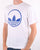 Adidas Originals Circle Trefoil T Shirt White/blue