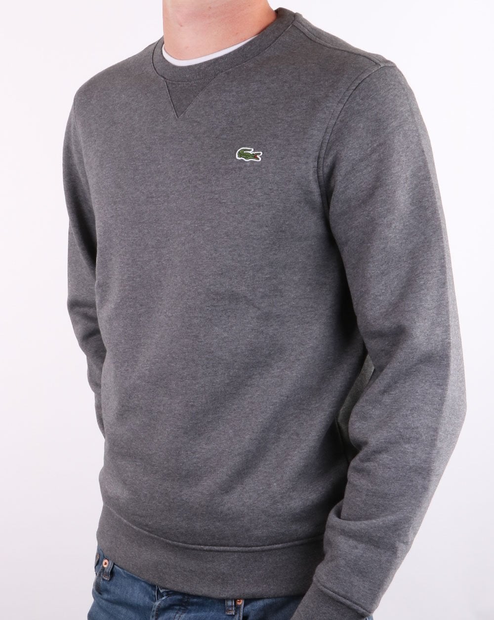 Lacoste Crew Neck Sweatshirt Graphite