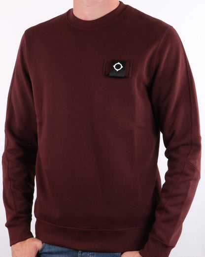 Ma.strum Training Crew Sweatshirt Cordovan
