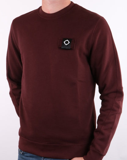 Ma.strum Training Crew Sweatshirt Cordovan