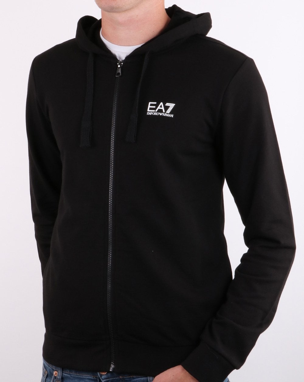 Emporio Armani EA7 Hoodie Black/White