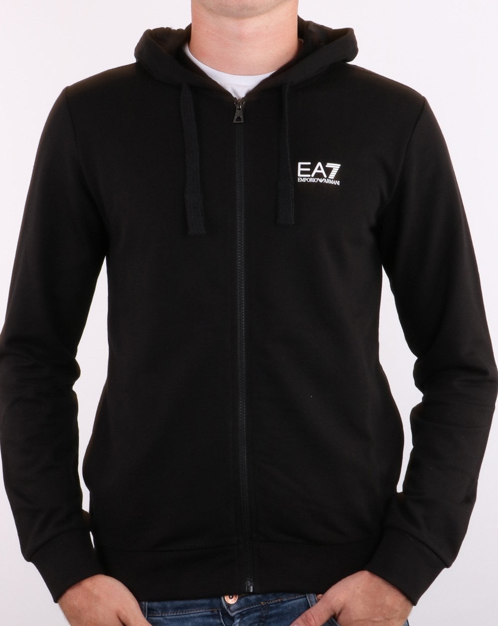Emporio Armani EA7 Hoodie Black/White