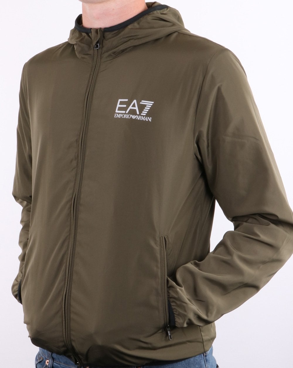 Emporio Armani EA7 Bomber Jacket Grape Leaf