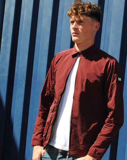 Weekend Offender Vinnie Overshirt Burgundy