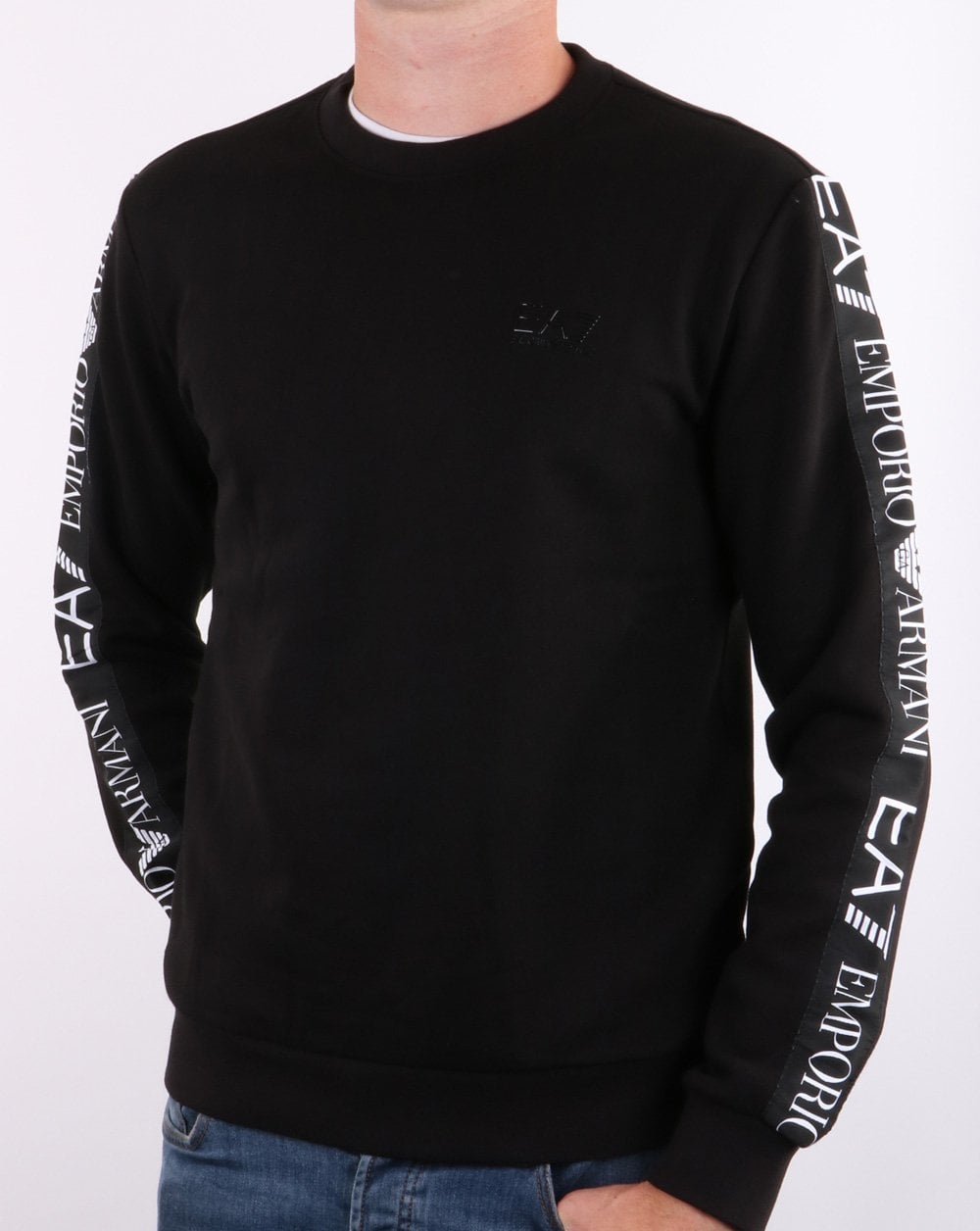 Emporio Armani EA7 Taping Sweatshirt Black