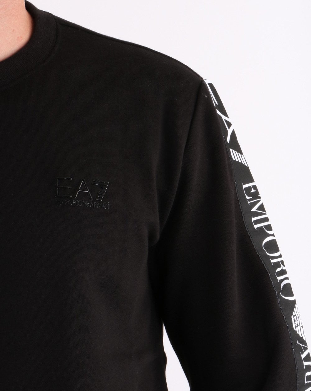 Emporio Armani EA7 Taping Sweatshirt Black