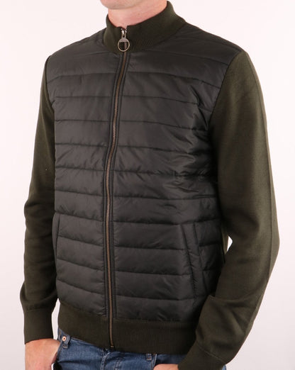 Barbour Zip Through Jacket Forest Green