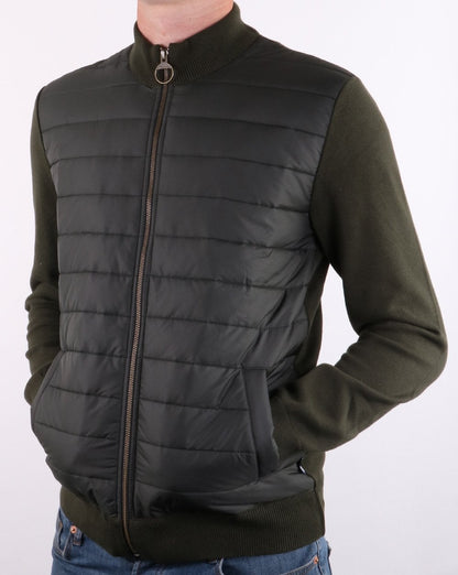 Barbour Zip Through Jacket Forest Green