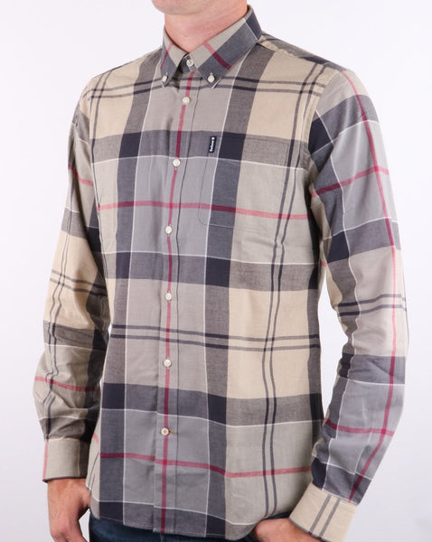 Barbour Tartan Tailor Fit Shirt Dress Blue