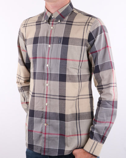 Barbour Tartan Tailor Fit Shirt Dress Blue