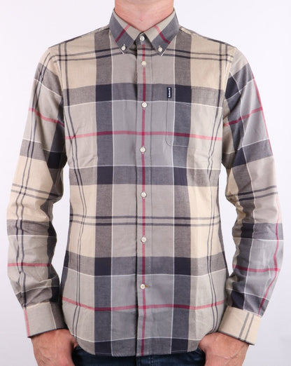 Barbour Tartan Tailor Fit Shirt Dress Blue