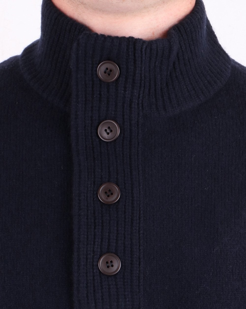 Barbour Patch Half Zip Jumper Navy