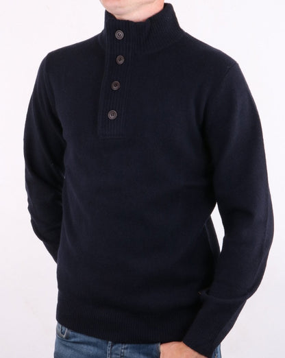 Barbour Patch Half Zip Jumper Navy