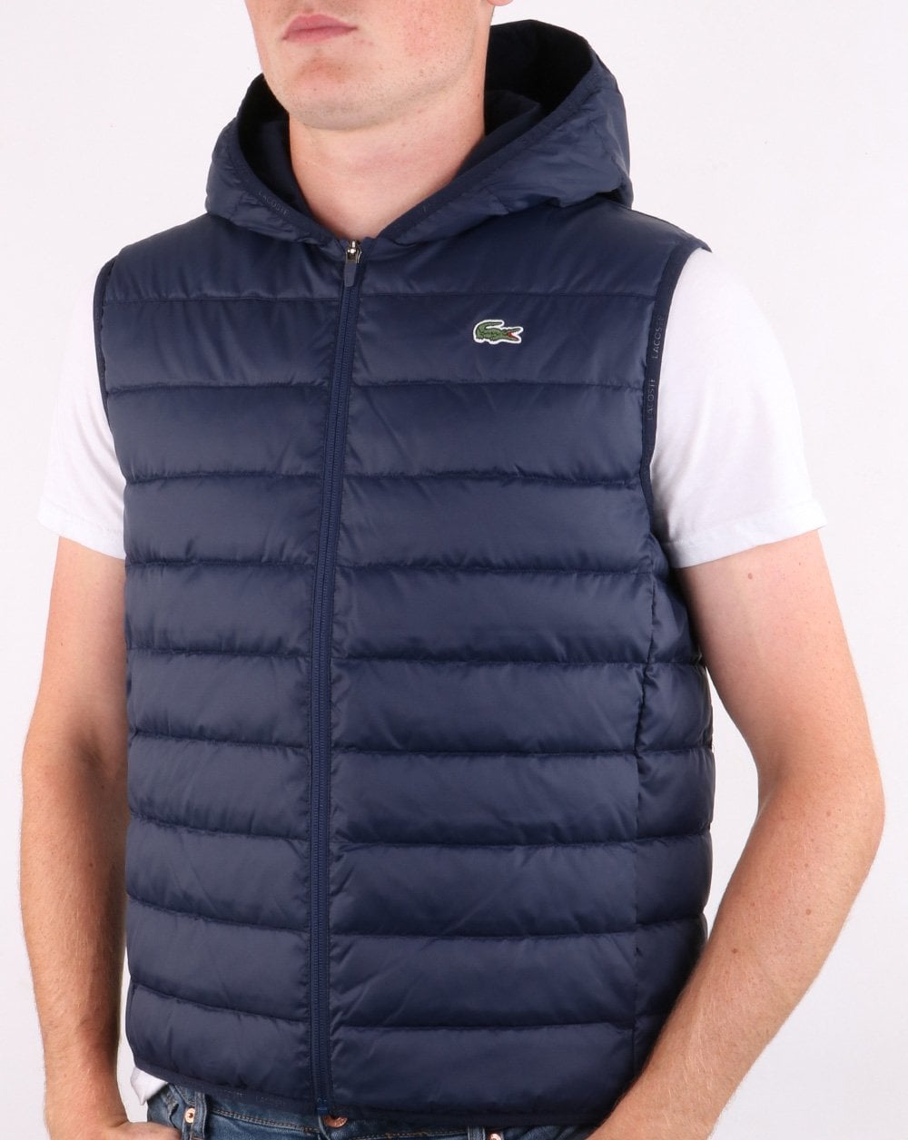Lacoste Hooded Gilet Navy