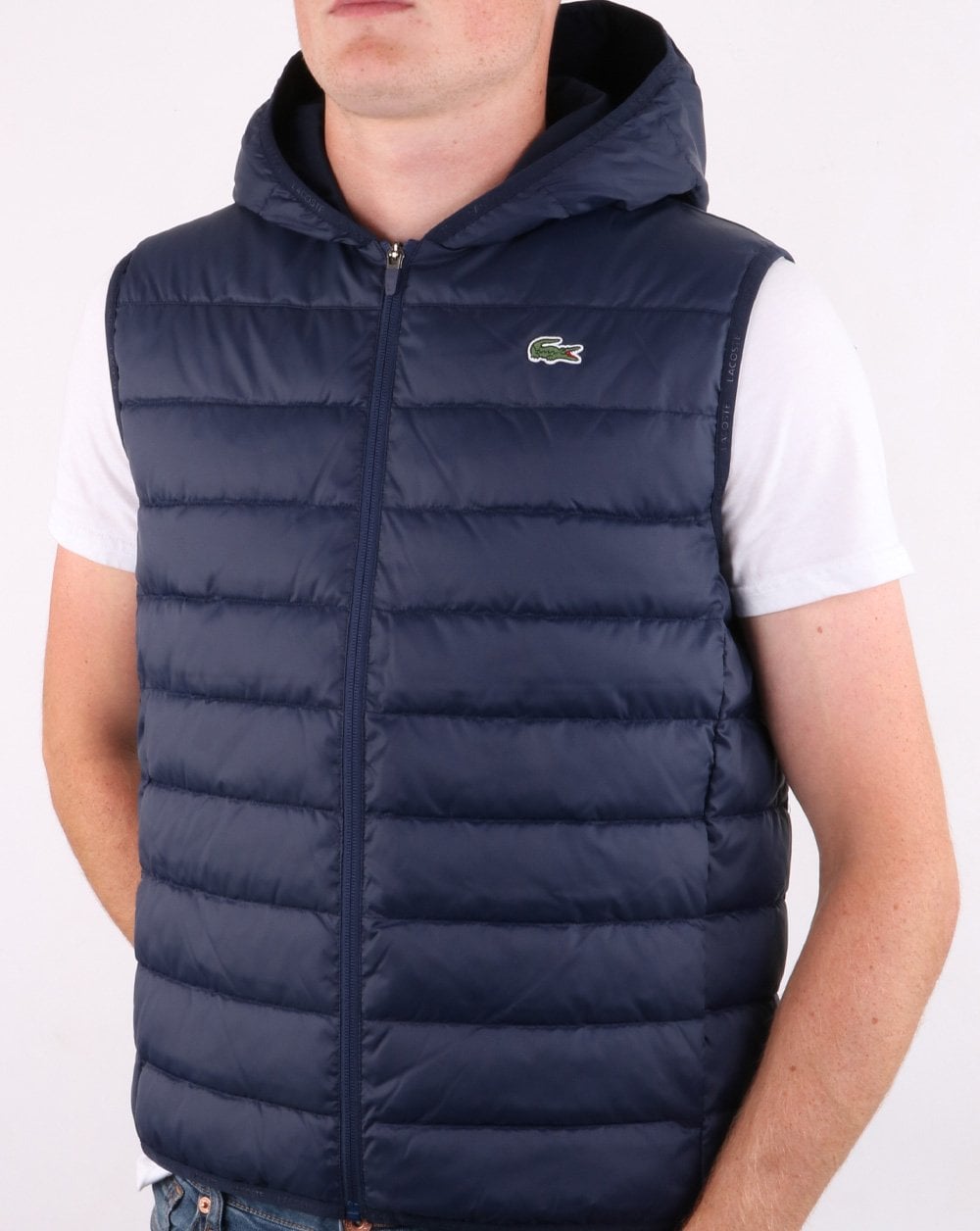 Lacoste Hooded Gilet Navy