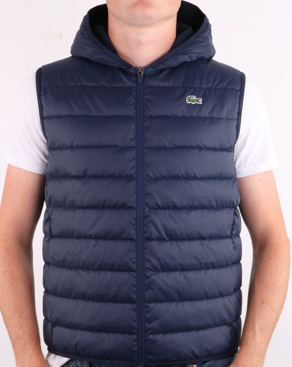 Lacoste Hooded Gilet Navy