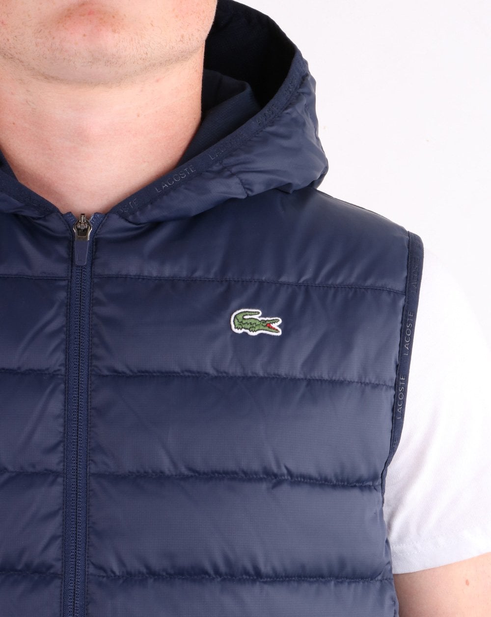 Lacoste Hooded Gilet Navy