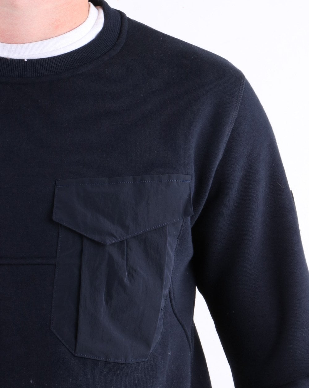 Marshall Artist Acier Crew Neck Sweatshirt Navy