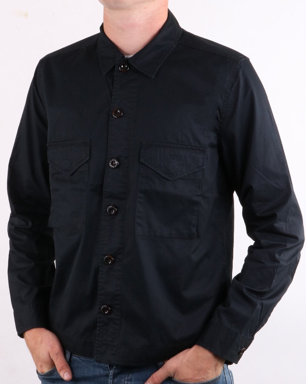 Pretty Green Overshirt Black