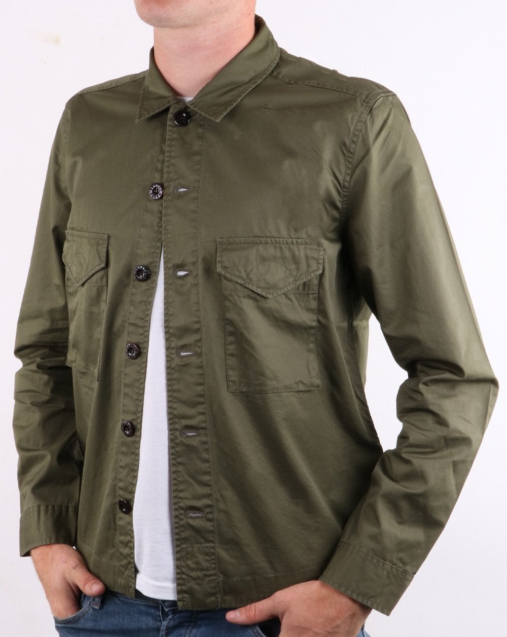 Pretty Green Overshirt Khaki