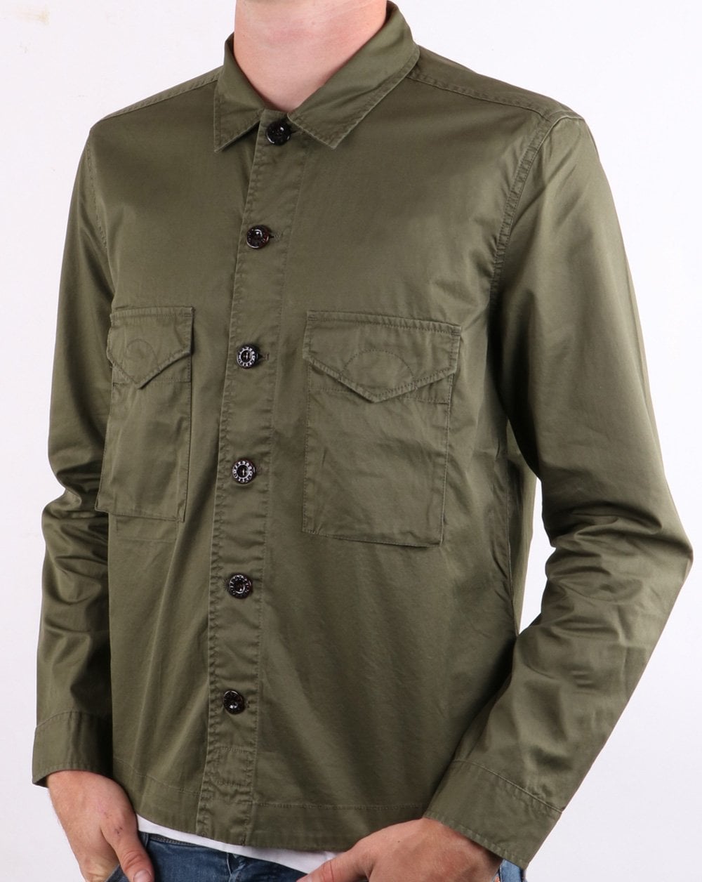 Pretty Green Overshirt Khaki