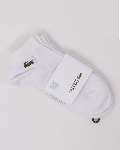 Lacoste Triple Pack Trainer Socks White